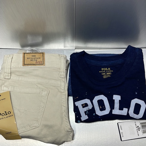 Brand new Polo Ralph Lauren Boys combo 3T Jeans and T-shirt - Picture 10 of 11